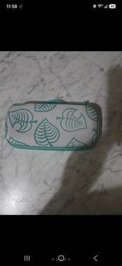 Animal Crossing Nintendo Switch lite carrying Case Green Leaf Design